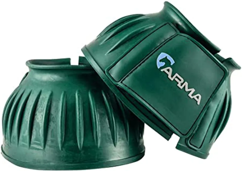 Shires Arma Rubber Over Reach Boots Green